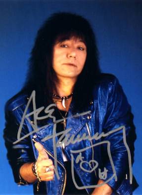 Ace Frehley autographed picture - bought at 1995 Ace Frehley & Peter Criss 'Bad Boys' concert