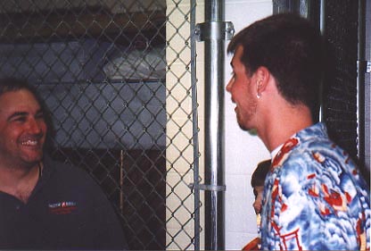 Jon 'Bermuda' Schwartz (Drums) - Backstage At Meadow Brook - November 6, 1999