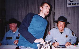James Best (Rosco P. Coltrane) & Sonny Shroyer (Enos Strate) from 'The Dukes Of Hazzard' - Toledo AutoRama - March 3, 2002