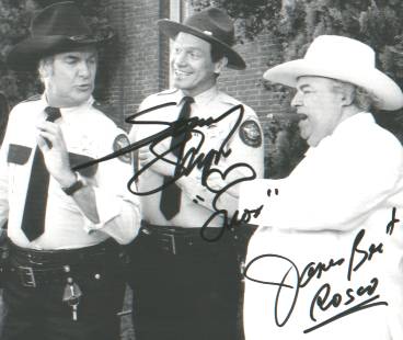 James Best (Rosco P. Coltrane) & Sonny Shroyer (Enos Strate) autographs