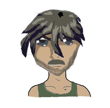 It's Heero when he's grown up! Nice mustache!
