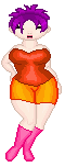This base is awesome. It's a real curvy, cute base. Very easy. It's about time someone released a big base. Curvy women are beautiful, too! 
I also really wanted to use the palettes for this doll. Very vibrant and fresh! :)--Izzy