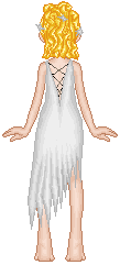 I know she's not perfect, but I love her. I haven't done a formal doll in a while, and I'm out of practice, so that's what brought about her. I dunno, I'm happy with her. And she's from the back, too. Another thing I haven't done. Ever. --Leela