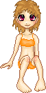 Here she is, I made her very quickly, just a few scribles for the hair, a simple boring out fit and she is done--Madeline