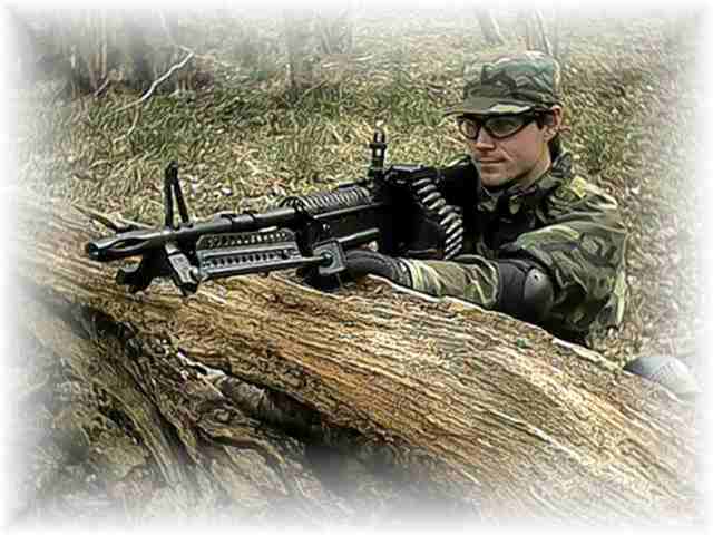 GI Joe with the M60!
