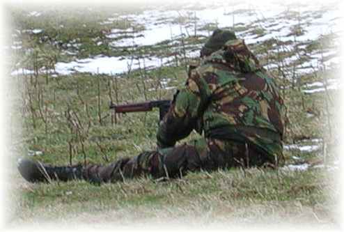 holding the flank