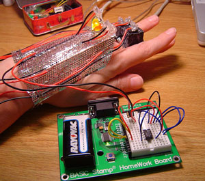 experimental electronics project on my wrist