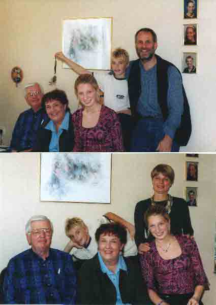 Bill en Sharon met Mirjam, Matthijs en wij