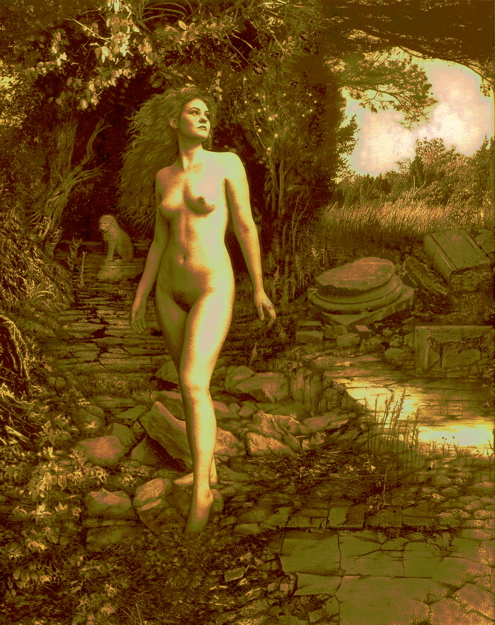 mary at the entrance