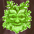 Green Man Charm