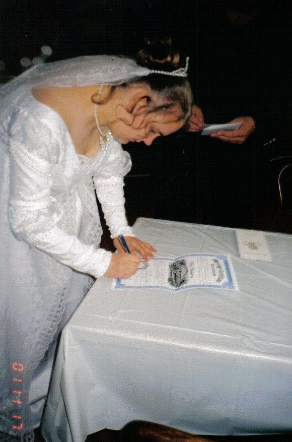 Signing The Marriage Liscense