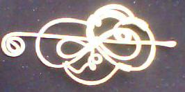 Brass barrette