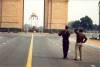 Guarding India Gate.