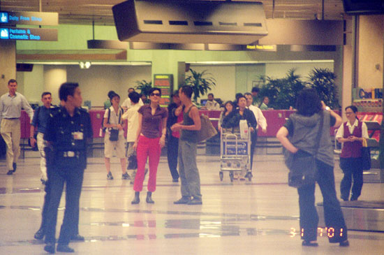 Faye at the airport #1
