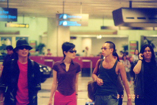 Faye at the airport #2