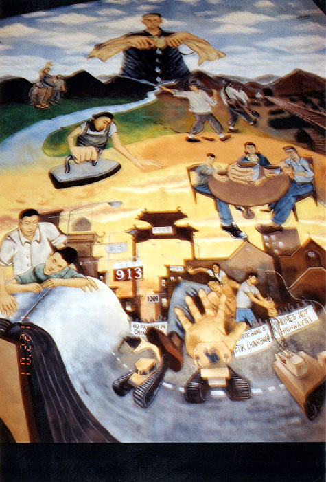 mural painting at Chinatown