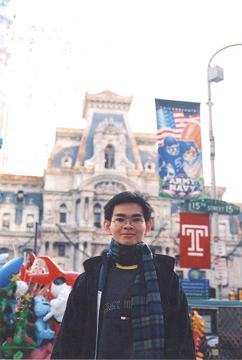 Kelvin with his scarf