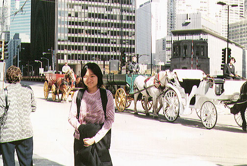 Ann-marie horsing around..