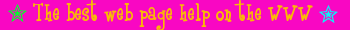 The best web page help on the web!