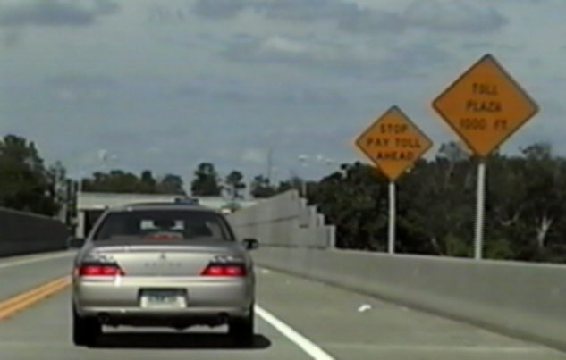 FLA 293 Mid Bay Bridge toll plaza approach