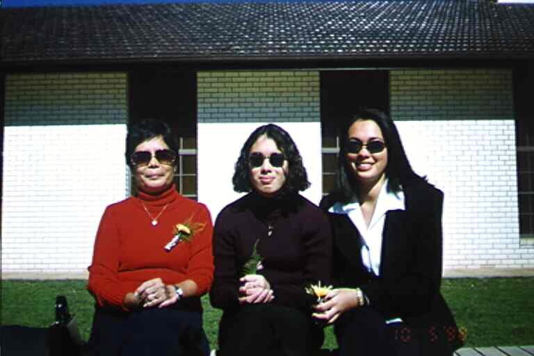 Mum, Jessica and me