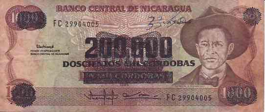 [Mit den Sandinisten kam das Wirtschaftswunder - aus 1.000 Córdobas machten sie gleich 200.000]