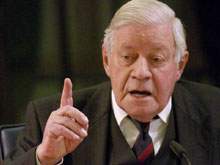 Altkanzler Helmut Schmidt 'Schnauze'