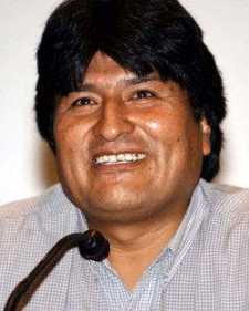 Eine Verbrechervisage hat gut lachen: Evo Morales, der Drogenbaron von Bolivien, 
bekommt Milliarden deutscher 'Entwicklungshilfe' für den Kokainanbau
