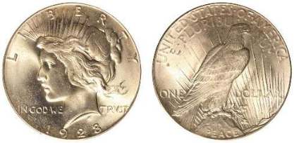 [ein US-Silberdollar 1928]