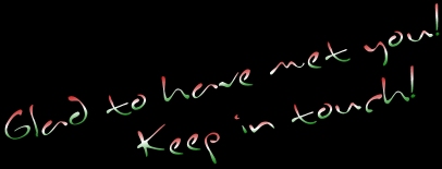 Do keep in touch!