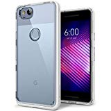 Caseology [Skyfall Series] Google Pixel 2 Case - [Clear Back/Premium Finish] - White