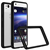 RhinoShield Bumper Case for Pixel 2 [NOT XL] [CrashGuard] | Shock Absorbent Slim Design Protective Cover [3.5M/12ft Drop Protection] - Black