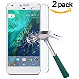 Google Pixel XL Screen Protector, TANTEK [Bubble-Free][HD-Clear][Anti-Scratch][Anti-Glare][Anti-Fingerprint] Tempered Glass Screen Protector for Google Pixel XL (5.5",2016),-[2Pack]