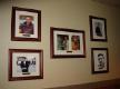 Photos of Hackman on display at McDonald's