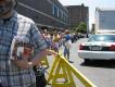 Line outside the library