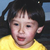 Sebastian with cousins in 1998