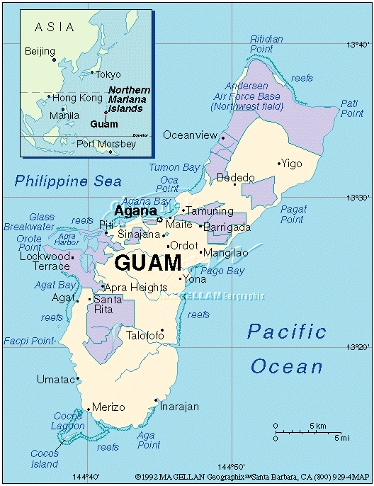 Map of Guam