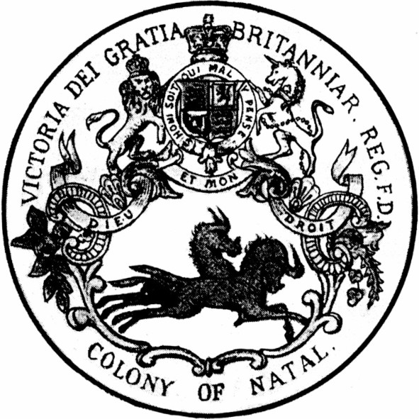 1870 seal of Natal Colony