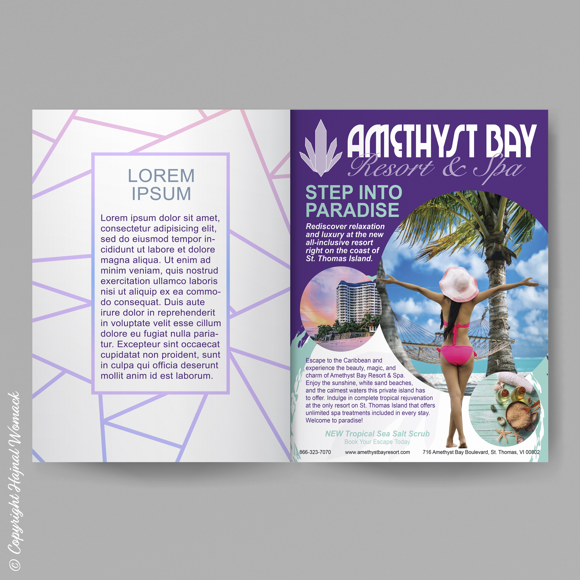 hajnal womack amethyst bay print ad - © copyright hajnal womack 2019 all rights reserved