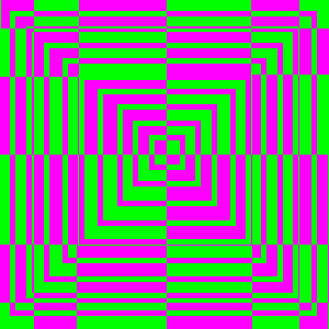 Pink and Green