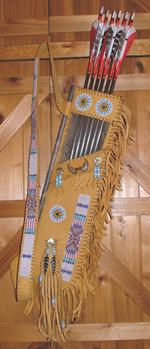 Plains Style Quiver With Bear Claws
