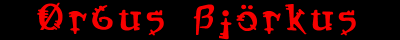 Orbus Bjorkus