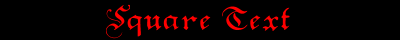 Square Text