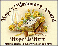 AWARD FROM HOPE MISSIONS COMMITTEE