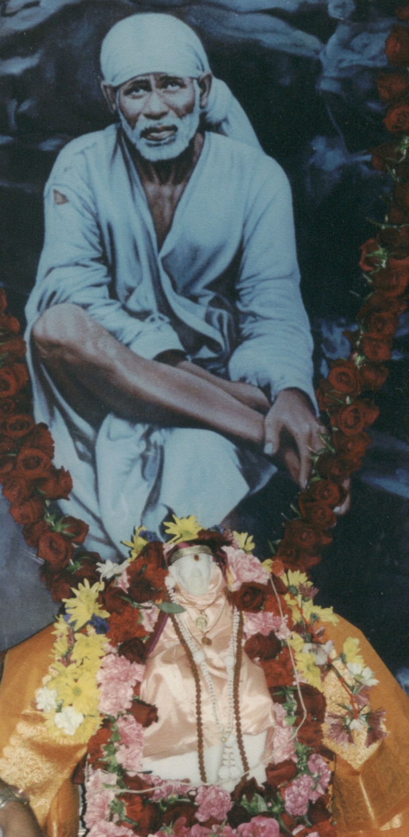 Saibaba's Murti at 2002 Guru Poornima celebrations in Minneapolis