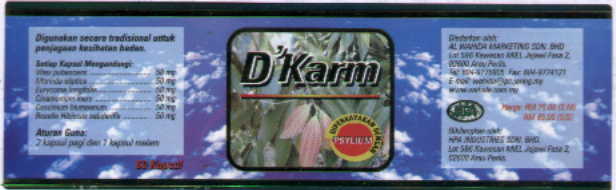 KOD:KD02  60BIJI  RM75.00
