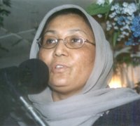 Ms. Habiba Sarabi, Women's Minister speaking in the Ceremony