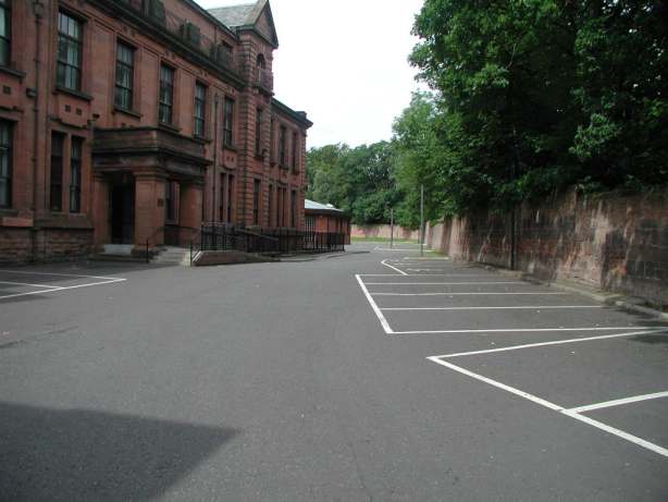 Car Park, looking westwards from driveway