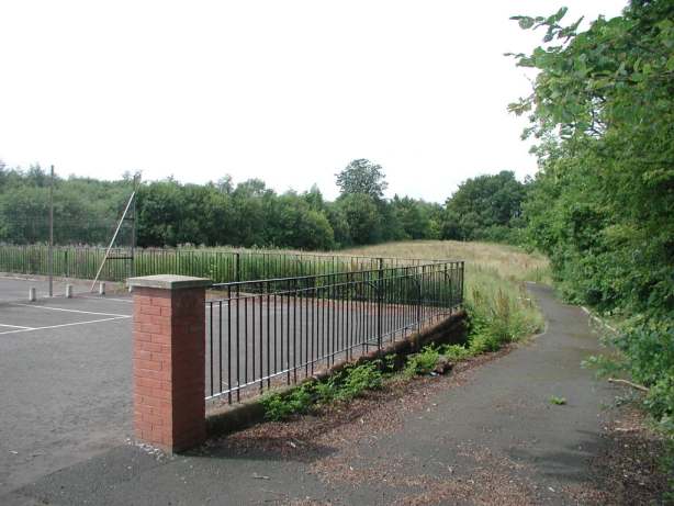 Looking west from western limit of car park