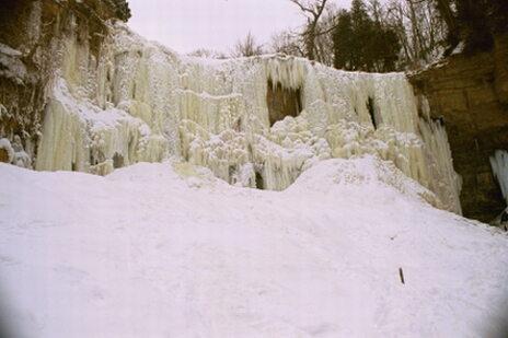 Webster's Falls frozen solid in January 2003.